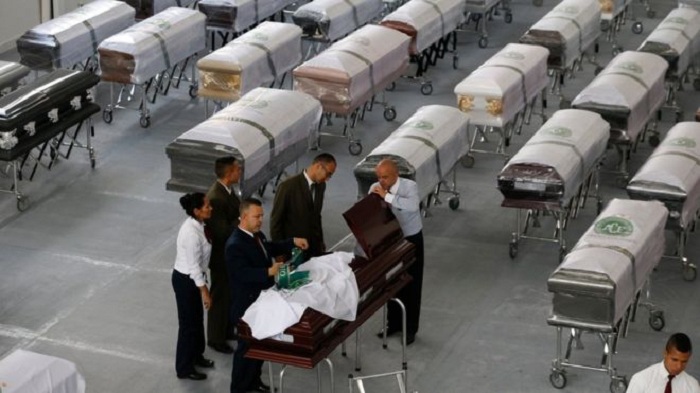Chapecoense plane crash: Team`s home town gathers for memorial service